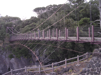 城ヶ崎海岸のつり橋